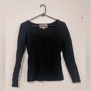 Bestow Black Long Sleeve Top